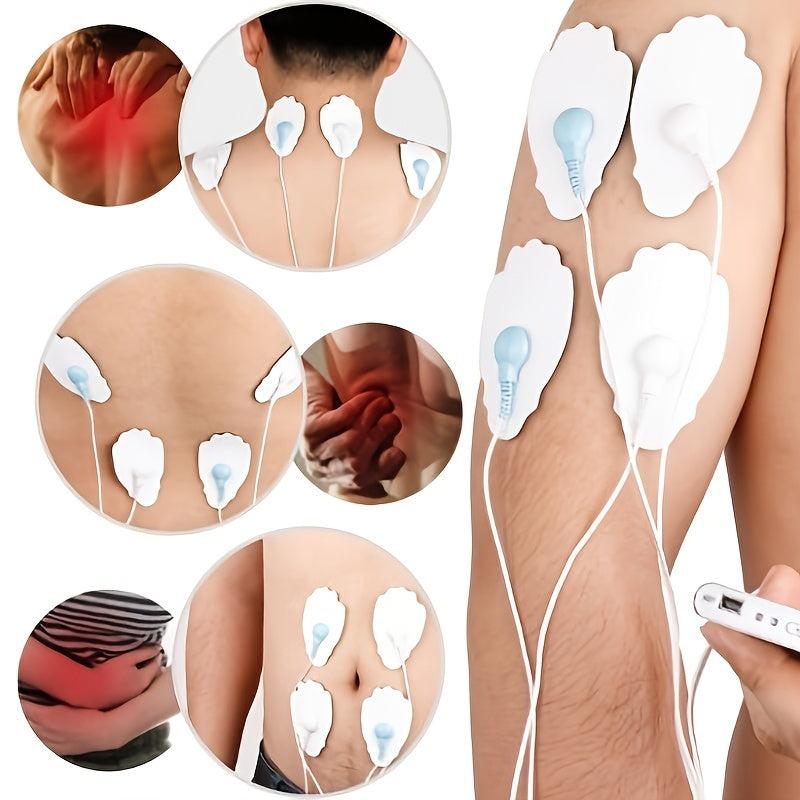 10 Reusable TENS Electrode Pads for Pain Relief and Massage