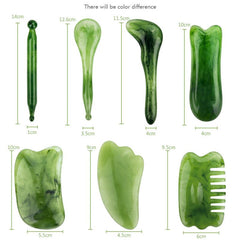 7pcs Gua Sha Massage Tools Set Natural Resin Scraping Massage Scraper