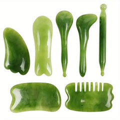 7pcs Gua Sha Massage Tools Set Natural Resin Scraping Massage Scraper