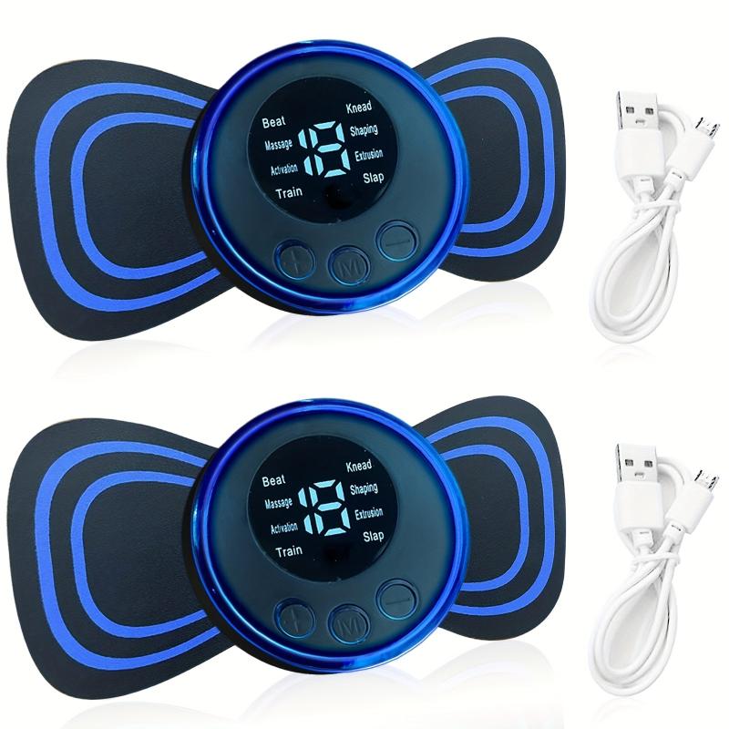 2 Pcs Full Body Massager Portable Mini 8 Modes 19 Intensity Optional