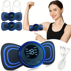 2 Pcs Full Body Massager Portable Mini 8 Modes 19 Intensity Optional