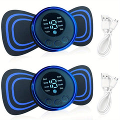 2 Pcs Full Body Massager Portable Mini 8 Modes 19 Intensity Optional