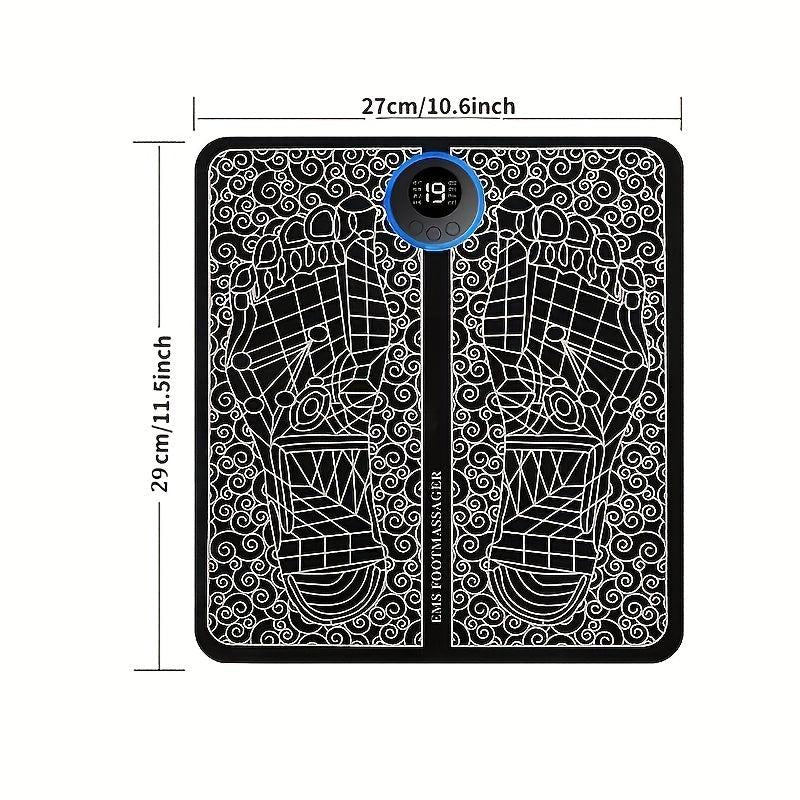 USB Rechargeable Foot Massager Mat with Remote Control