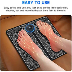 USB Rechargeable Foot Massager Mat with Remote Control