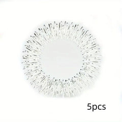 5pcs Finger Massage Ring Hand Massage Tool Creative Solid Spring Finger Roller