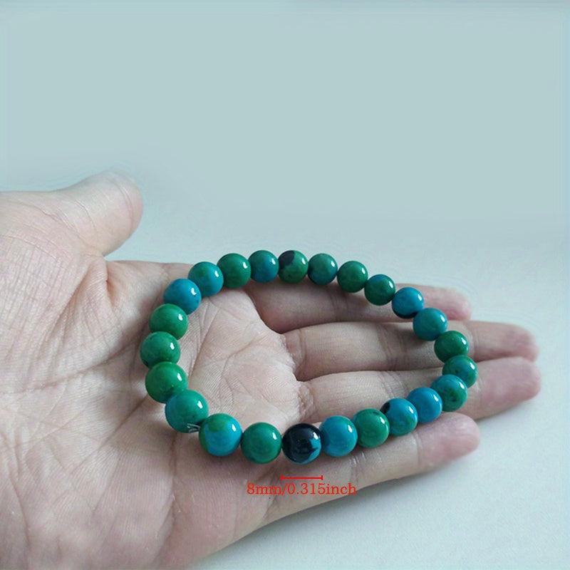 Chrysocolla Bracelet Unisex 6mm 8mm Natural Energy Beaded Bracelets