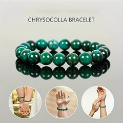 Chrysocolla Bracelet Unisex 6mm 8mm Natural Energy Beaded Bracelets