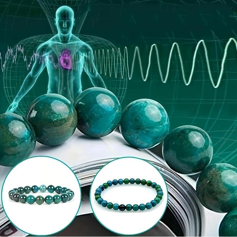 Chrysocolla Bracelet Unisex 6mm 8mm Natural Energy Beaded Bracelets