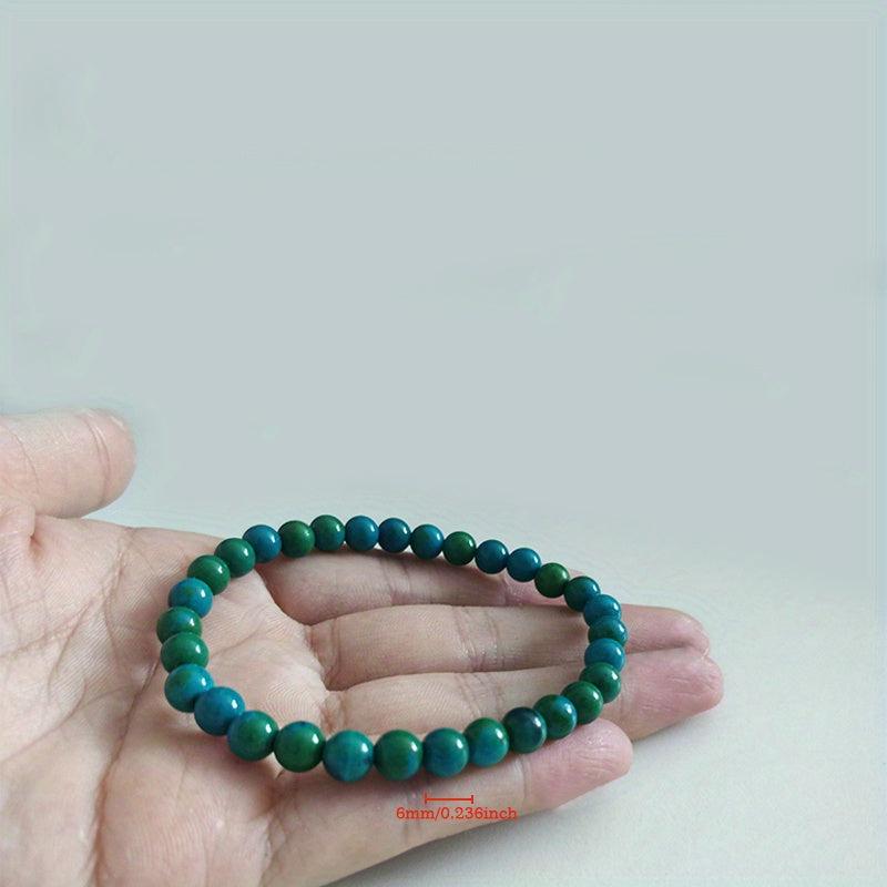 Chrysocolla Bracelet Unisex 6mm 8mm Natural Energy Beaded Bracelets