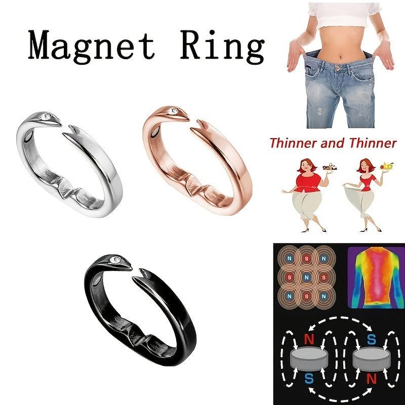 Magnetic Care Ring Reduce Puffiness Adjustable Open Ring