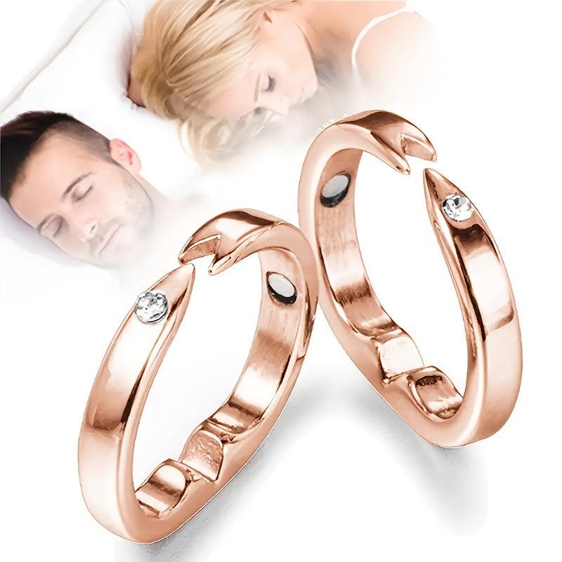 Magnetic Care Ring Reduce Puffiness Adjustable Open Ring