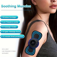 Portable Mini Massager 8 Modes Cervical Massage Soothing Muscle Body Massager