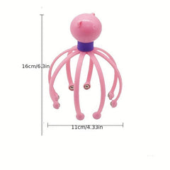 Octopus Scalp Massager 8 Finger Head Scratcher Roller Balls Prongs Head Massage