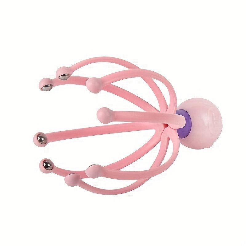 Octopus Scalp Massager 8 Finger Head Scratcher Roller Balls Prongs Head Massage