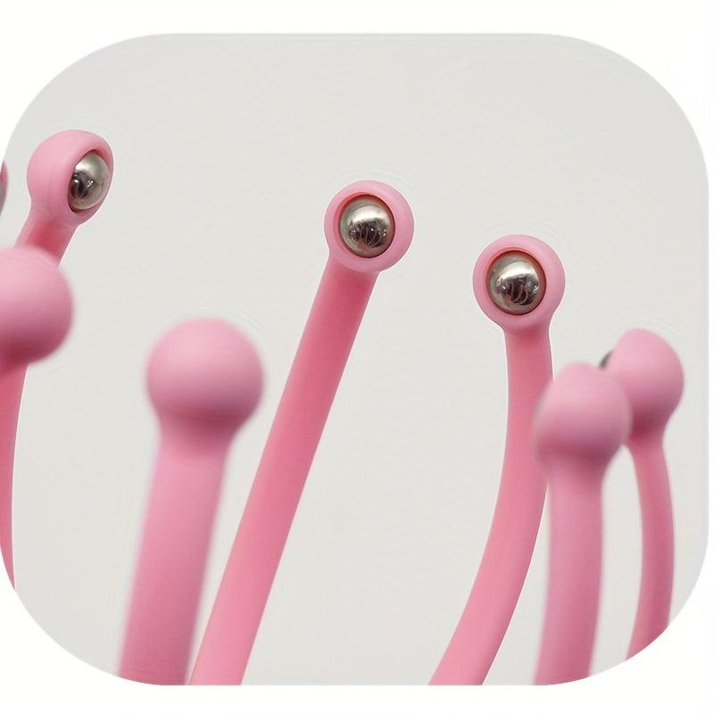 Octopus Scalp Massager 8 Finger Head Scratcher Roller Balls Prongs Head Massage