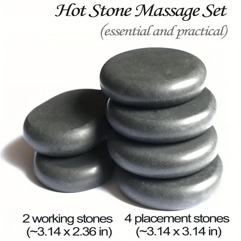 1pc Hot Massage Stone Large for Home & Spa Relaxing Soothing Massage Rock