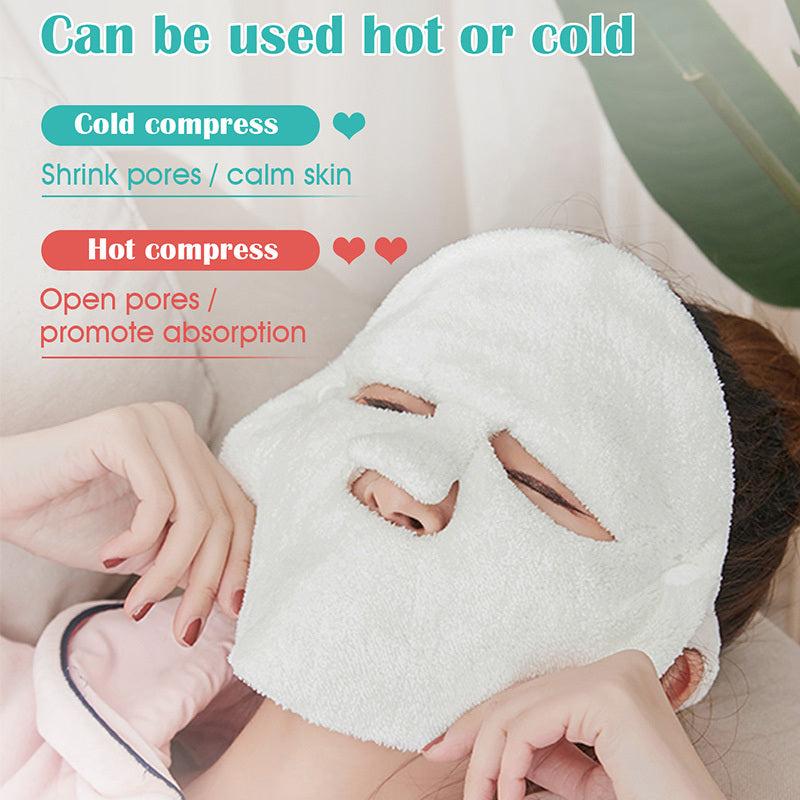 Coral Fleece Hot Compress Towel Reusable Spa Facial Towels Mask
