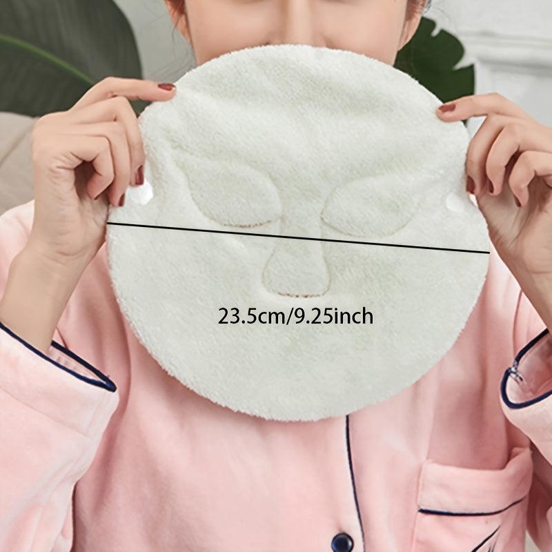Coral Fleece Hot Compress Towel Reusable Spa Facial Towels Mask