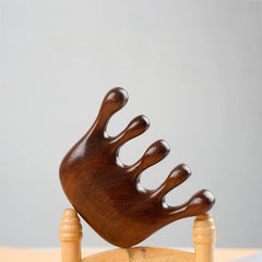 Wood Massage Comb Scalp Massager Wide Tooth Comb Gua Sha Tool