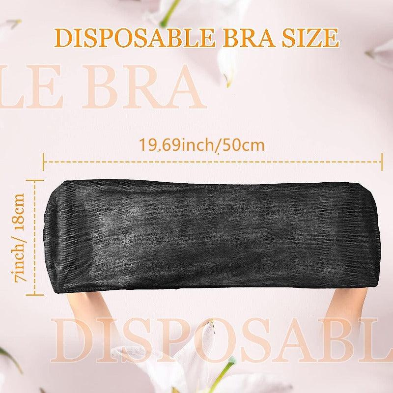 50 Pcs Disposable Nonwoven Bras for Women - Individually Pack for Spray Tanning