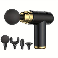 Rechargeable Massage Gun with 6 Intensity Levels & 4 Massage Heads