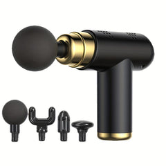 Rechargeable Massage Gun with 6 Intensity Levels & 4 Massage Heads