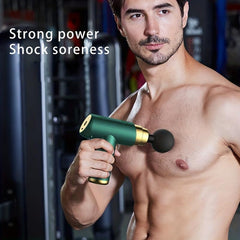 Rechargeable Massage Gun with 6 Intensity Levels & 4 Massage Heads