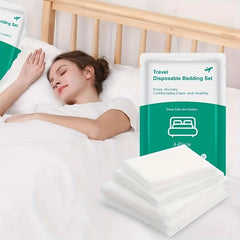 4 PCS Disposable Bed Sheets Travel Sheets For Hotel
