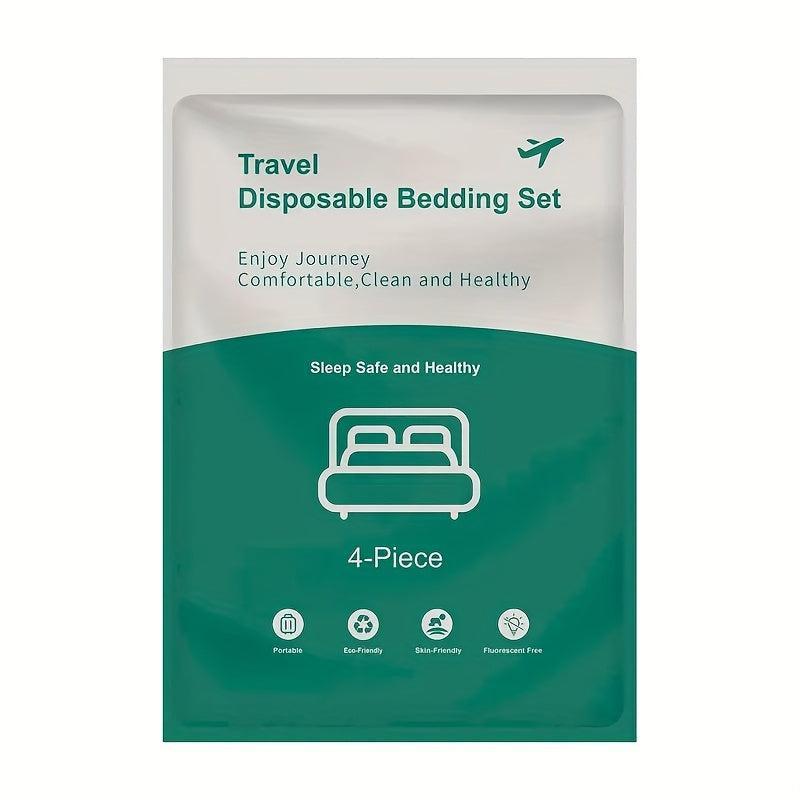 4 PCS Disposable Bed Sheets Travel Sheets For Hotel