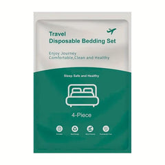 4 PCS Disposable Bed Sheets Travel Sheets For Hotel