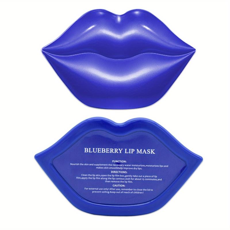 20Pcs Blueberry Lip Masks Moisturizing Lip Sleep Mask Plumps Dry Lips