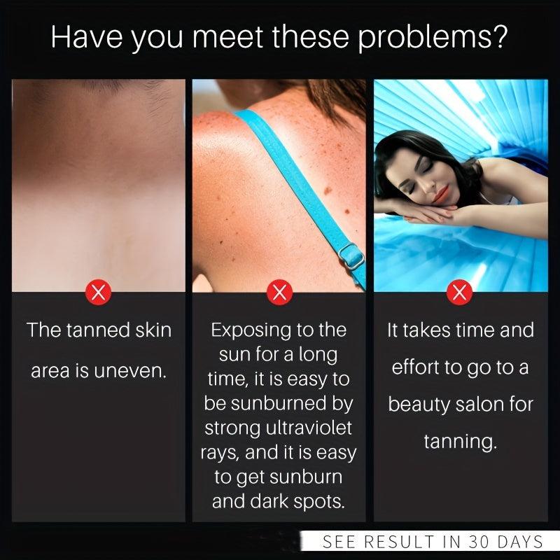Deep Chocolate Self Tanner Drops, Sunless Tanning Water Solution