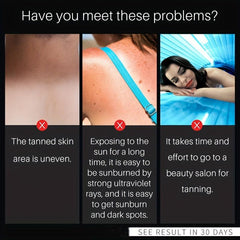 Deep Chocolate Self Tanner Drops, Sunless Tanning Water Solution