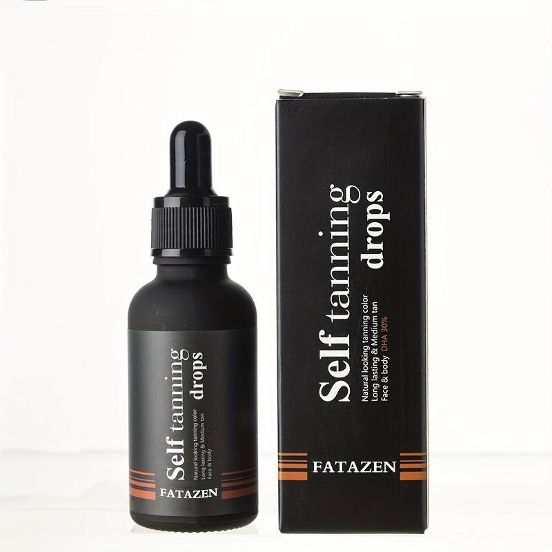 Deep Chocolate Self Tanner Drops, Sunless Tanning Water Solution