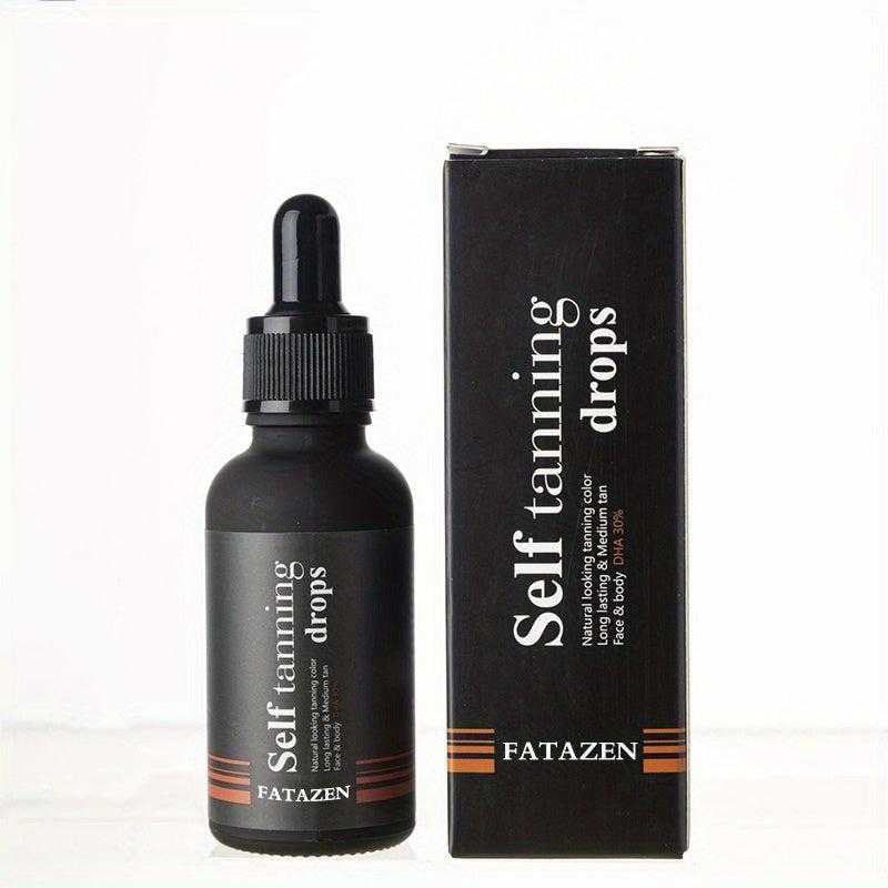 Deep Chocolate Self Tanner Drops, Sunless Tanning Water Solution
