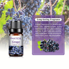 10ml Grape Essential Oil for Diffusers & Humidifiers - Aromatherapy Massage Bath