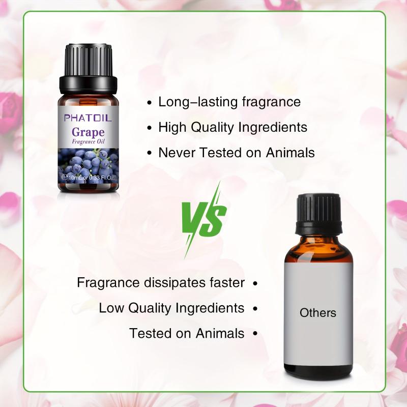 10ml Grape Essential Oil for Diffusers & Humidifiers - Aromatherapy Massage Bath