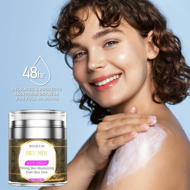 Retinol Body Cream 50g Hydrating Moisturizer for Dry Sensitive Skin