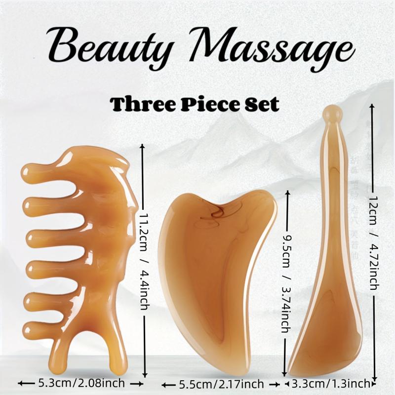 Facial Massage Scrapers Gua Sha Tools For Skin Care & Muscle Relaxation