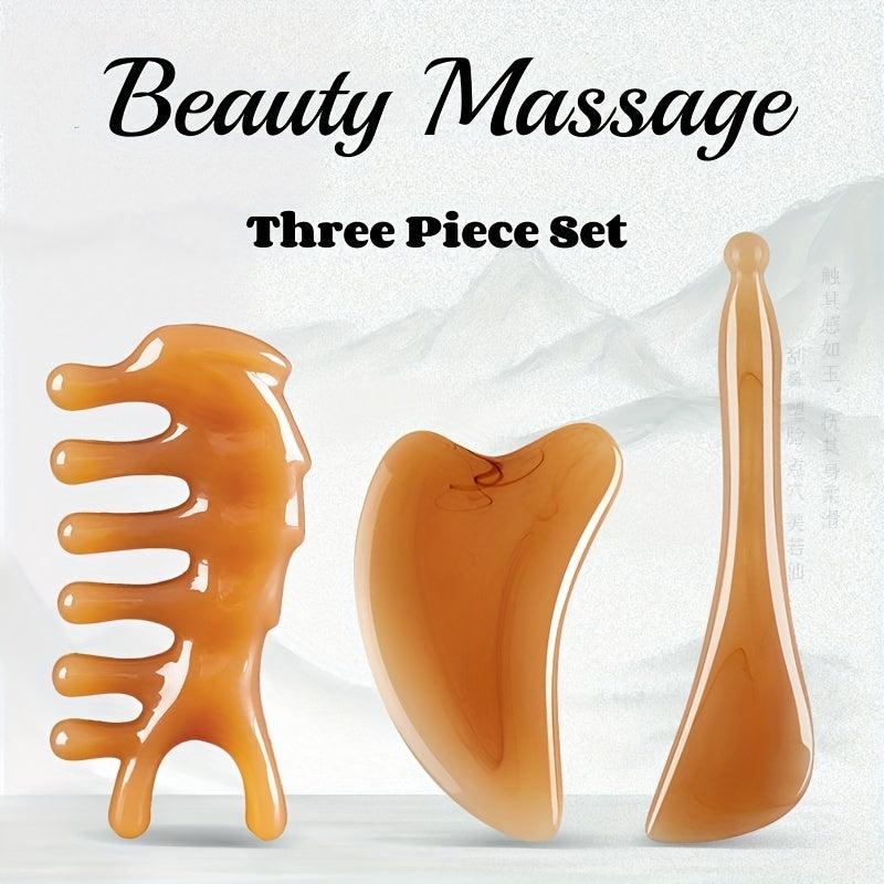 Facial Massage Scrapers Gua Sha Tools For Skin Care & Muscle Relaxation