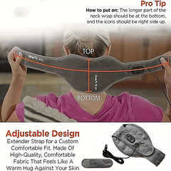 Neck Protection Massager Hot Compress Physiotherapy Neck Heating Wrap Brace