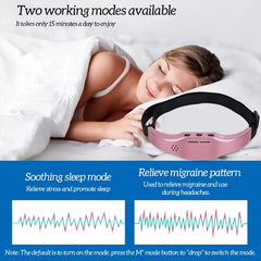 USB Rechargeable Head Massager 3 Modes Stress Relax Sleep Aid
