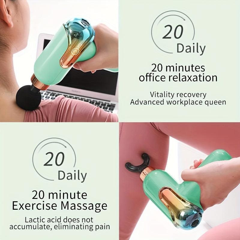 Mini Massage Gun Deep Tissue Vibration Muscle Massage Gun 9 Speed