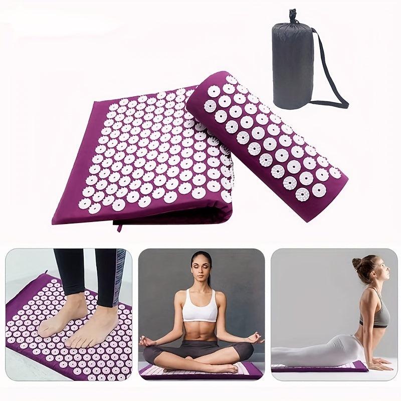 Acupressure Mat & Pillow Set for Neck Back Muscle Relaxation