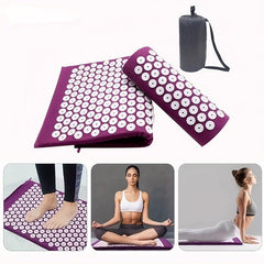 Acupressure Mat & Pillow Set for Neck Back Muscle Relaxation