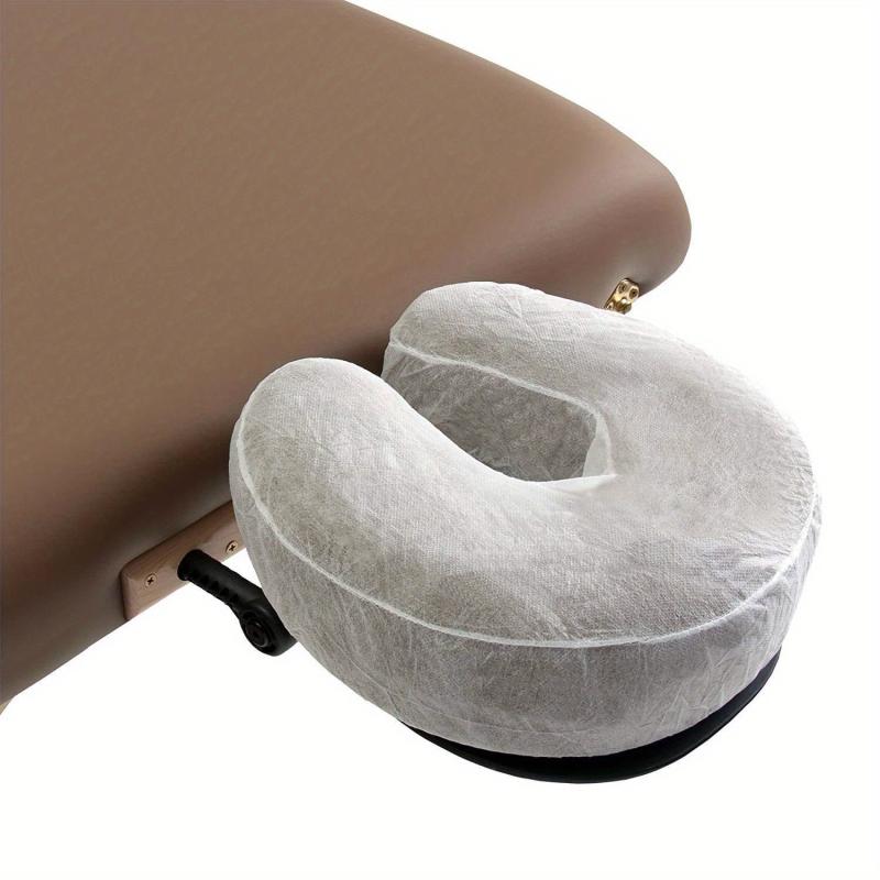 100 Pcs Disposable U-Shaped Massage Face Cradle Covers