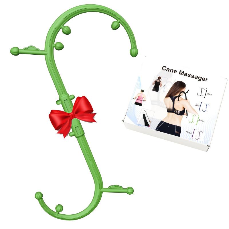 Back Neck Massager Self Massage Tool Trigger Point Cane Handheld Wand