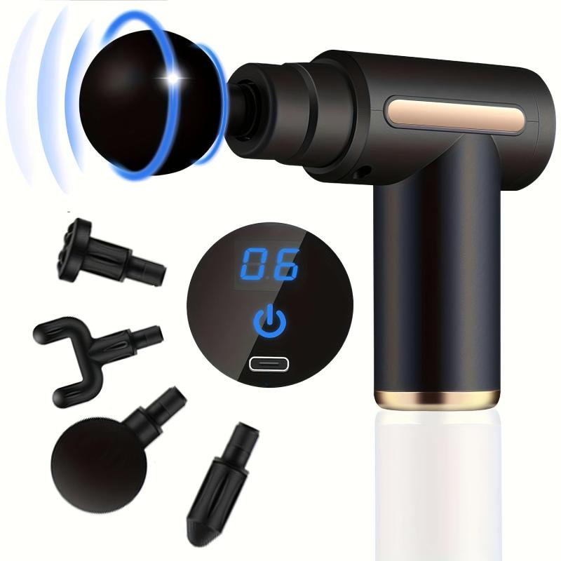 Compact Mini Massage Gun Percussion Massager 6 Speed Levels Personal Massager
