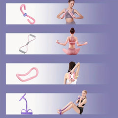4pcs Pedal Resistance Band Set For Bodybuilding Training