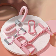 4pcs Pedal Resistance Band Set For Bodybuilding Training